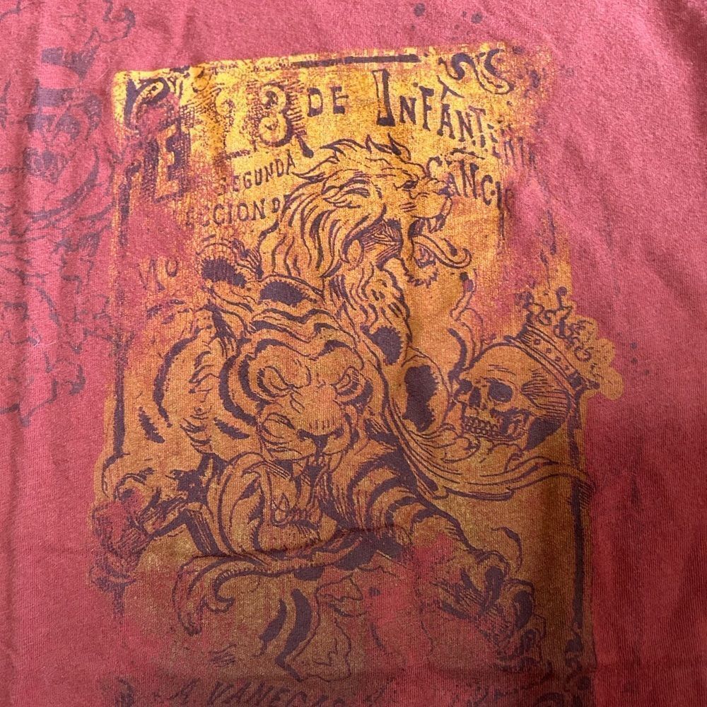 Stranded Skull Tiger Lion Tshirt - Picture 5 of 5